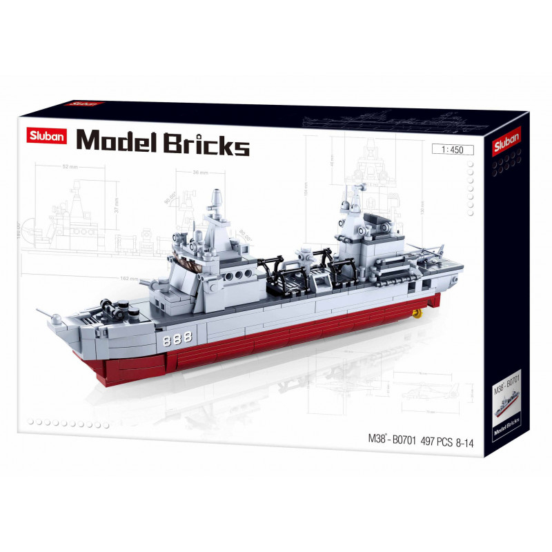 Model Bricks Sea - Supply Ship 1:450