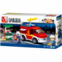 Jeux de construction pour enfants - Pompier : Small Fire Truck + Oil Station - Livraison rapide Tunisie