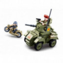 Jeux de construction pour enfants - Sluban Army - Small English Armored Vehicle - Livraison rapide Tunisie