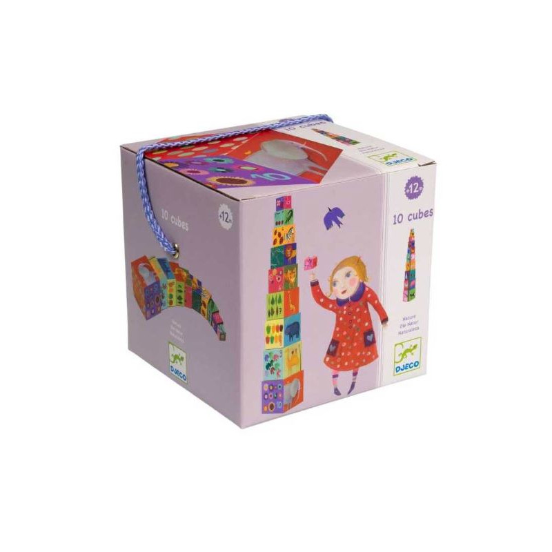 Cubes - 10 Cubes à empiler animaux Cubes - 10 Cubes à empiler animaux