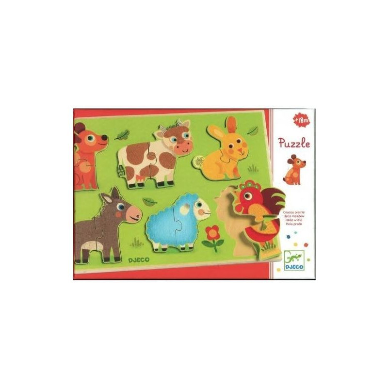 Puzzle en bois - Coucou Cow - Jeux enfants Tunisie