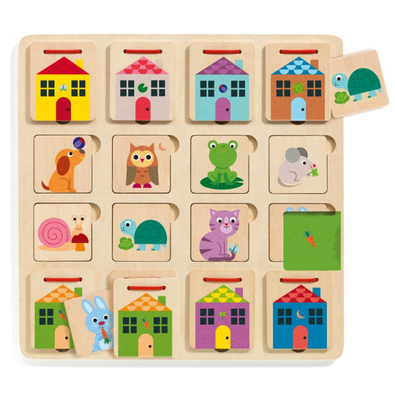 Puzzle en bois Nijntje , puzzle de formes - speelgoed éducatifs