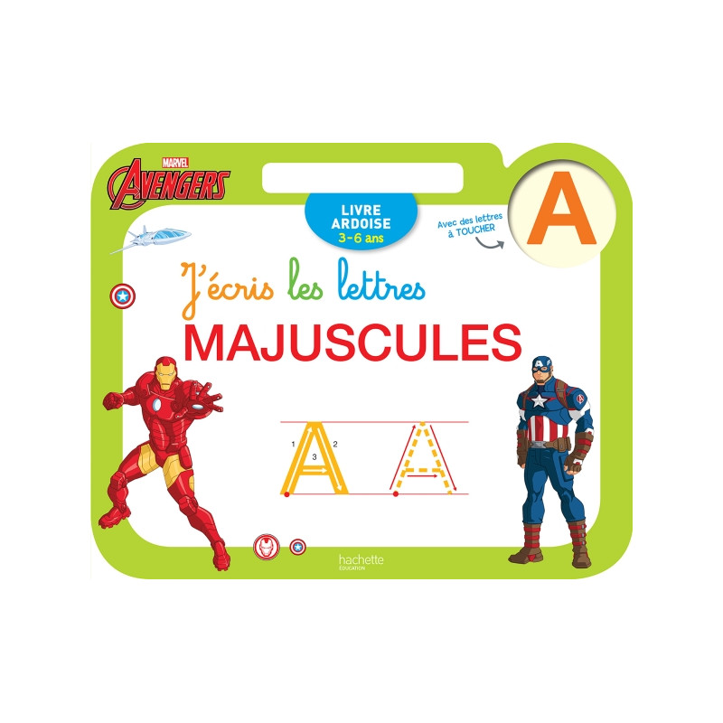 Ardoise Avengers - J'écris lettres majuscule Ardoise Avengers - J'écris lettres majuscule