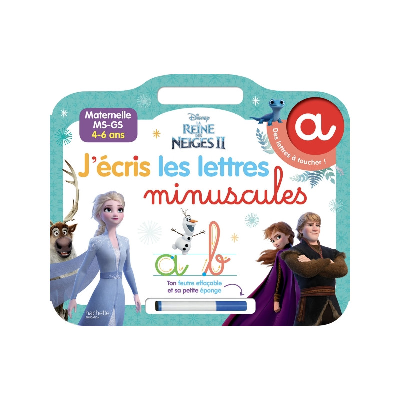 Ardoise Reine des neiges 2 - Lettres minuscules