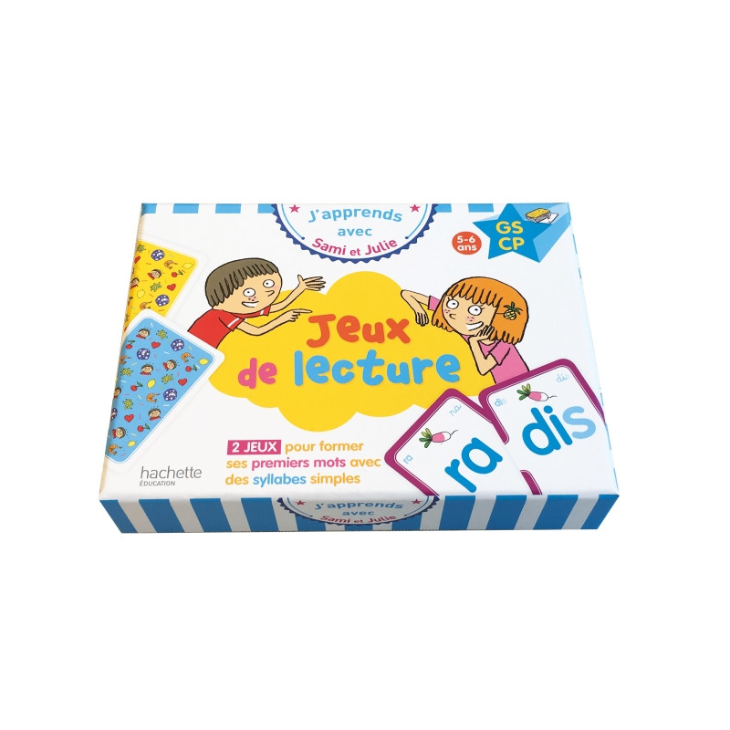 Coffret jeux de lecture - J'apprends avec Sami et Julie Coffret jeux de lecture - J'apprends avec Sami et Julie