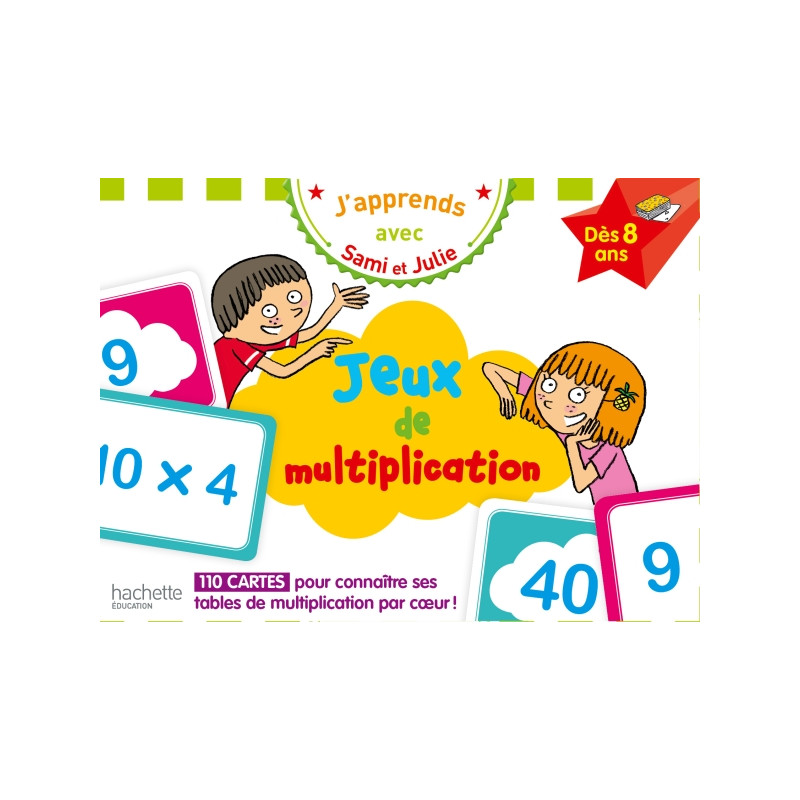 Coffret jeux de multiplication - J'apprends avec Sami et Julie Coffret jeux de multiplication - J'apprends avec Sami et Julie