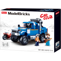 Model Bricks 4x4 - Blue Pick up
