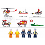 Jeux de construction pour enfants - Pompier : Fire brigade set - Livraison rapide Tunisie