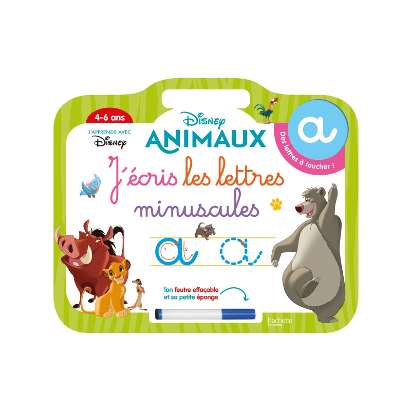 Ardoise Disney Animaux - J'écris les lettres minuscules