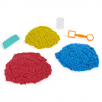Loisirs créatifs pour enfants - Kinetic Sand 6lb x 3 Colour Bucket with tools - Livraison rapide Tunisie