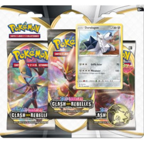 Pack 3 boosters : Pokémon Épée et Bouclier "Clash des Rebelles"