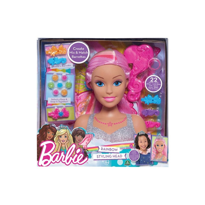 Barbie Dreamtopia - Tête à coiffer - Jeux enfants Tunisie