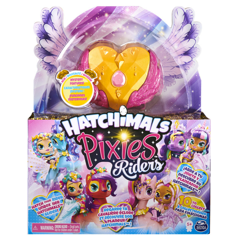 Hatchimals Pixie Riders Gold Shimmer Charlotte Draggle Draggle