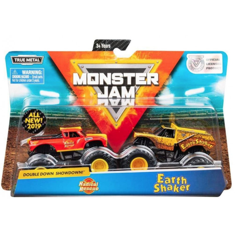 Monster Jam - 1:64 Monster Jam 2-Pack : Earth Shaker / Radical Rescue