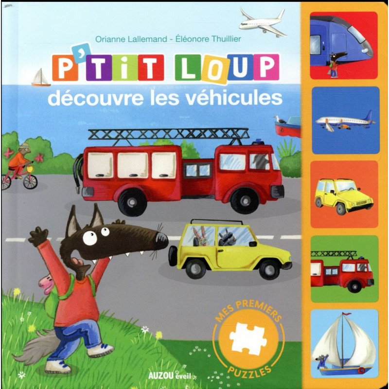 Mes premiers puzzles -P'TIT LOUP DECOUVRE LES VÉHICULES