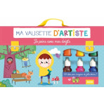 Livres pour enfants - Ma valisette Auzou - JE PEINS AVEC MES DOIGTS (coll. Ma valisette d'artiste) - Livraison rapide Tunisie