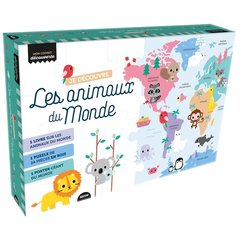 Coffret - MON COFFRET DÉCOUVERTE - JE DECOUVRE LES ANIMAUX DU MONDE Coffret - MON COFFRET DÉCOUVERTE - JE DECOUVRE LES ANIMAUX DU MONDE