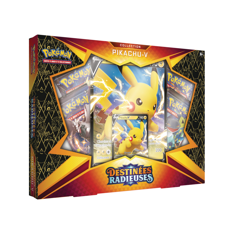 Pokémon : Coffret Destinées Radieuses Pikachu-V Pokémon : Coffret Destinées Radieuses Pikachu-V