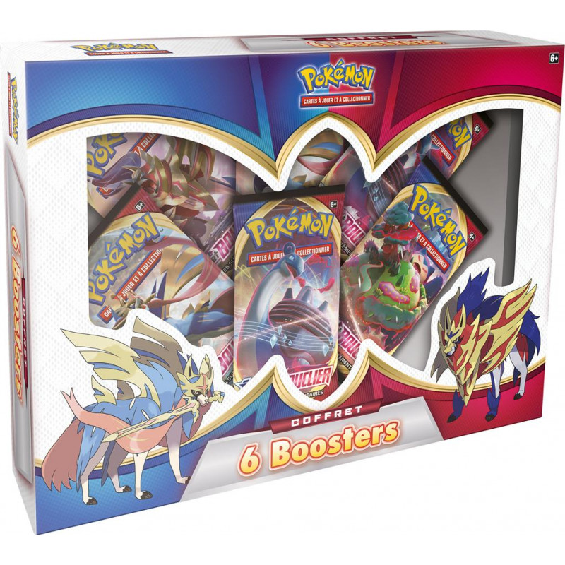 Pokémon : Coffret (6 Boosters Epée & Bouclier) - Jeux enfants Tunisie