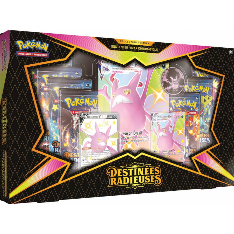 Pokémon Épée et Bouclier 04.5 : Coffret Premium Lanssorien-VMAX & Nostenfer-VMAX Pokémon Épée et Bouclier 04.5 : Coffret Premium Lanssorien-VMAX & Nostenfer-VMAX