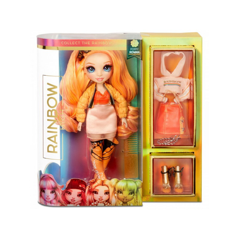 Rainbow High Fashion Doll- Poppy Rowan (Orange) Série 1