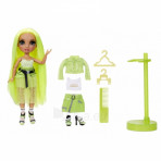 Jeux d'imagination pour enfants - Rainbow High Fashion Doll- Karma Nichols (Neon) - Livraison rapide Tunisie