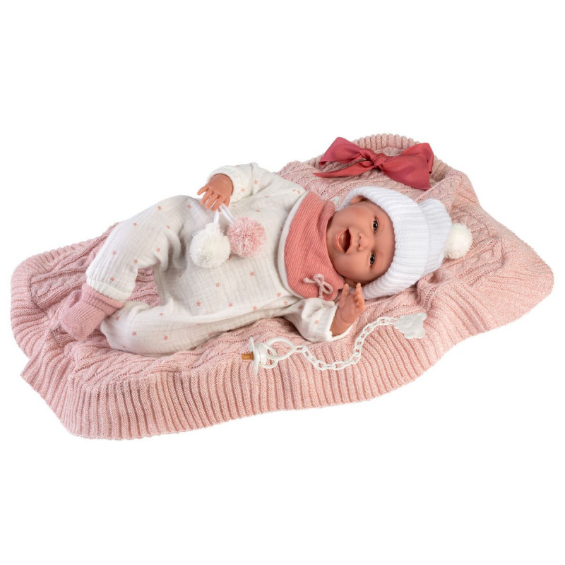 Poupée de 40 cm : Poupée qui rit MIMI SMILE CON MANTITA Poupée de 40 cm : Poupée qui rit MIMI SMILE CON MANTITA