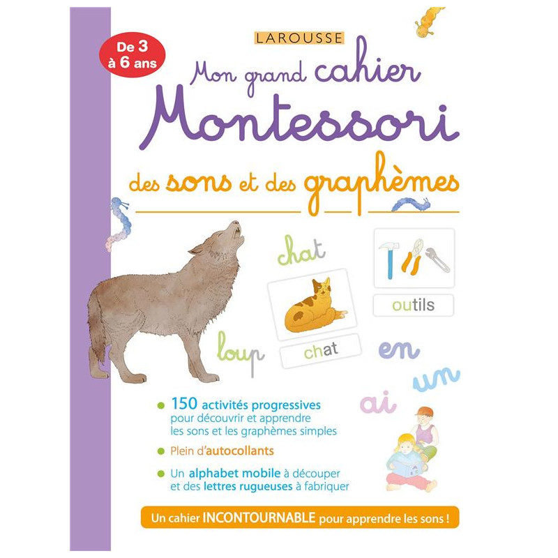 GRAND CAHIER - MONTESSORI SONS GRAPHEMES