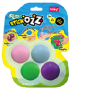 Slimy Stick Ozz - Pack de 4 - 2 Neon / 2 Glow in the Dark