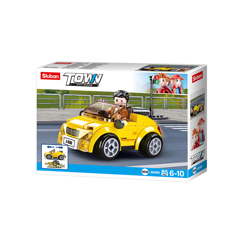 Town : Yellow Cabriolet