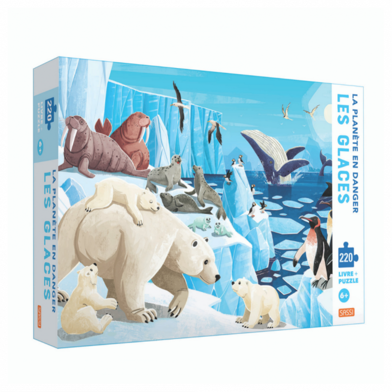 Eveil & découverte : La planète en danger - LES GLACE. PUZZLE 220 PCS Eveil & découverte : La planète en danger - LES GLACE. PUZZLE 220 PCS