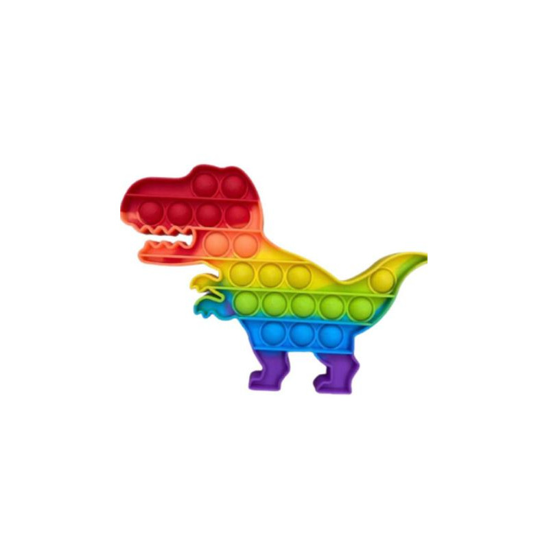 Pop it - Petit modèle Arc en ciel - Dino