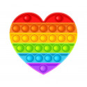 Jeux de société pour enfants - POP IT - Grand modèle Arc en ciel - Cœur - Livraison rapide Tunisie
