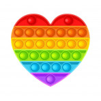 Jeux de société pour enfants - POP IT - Grand modèle Arc en ciel - Cœur - Livraison rapide Tunisie