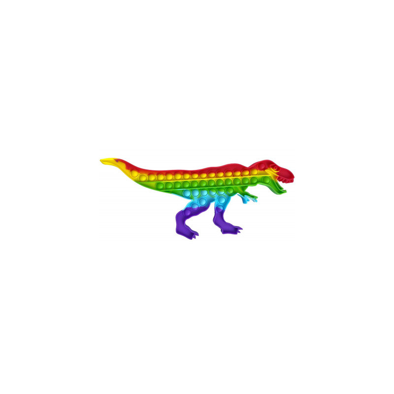 POP IT - Grand modèle Arc en ciel - Dinosaure