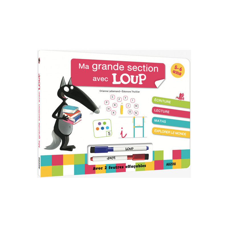 Mon Livre-ardoise : MA GRANDE SECTION AVEC LOUP Mon Livre-ardoise : MA GRANDE SECTION AVEC LOUP