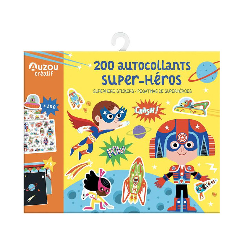 200 autocollants super-héros 200 autocollants super-héros
