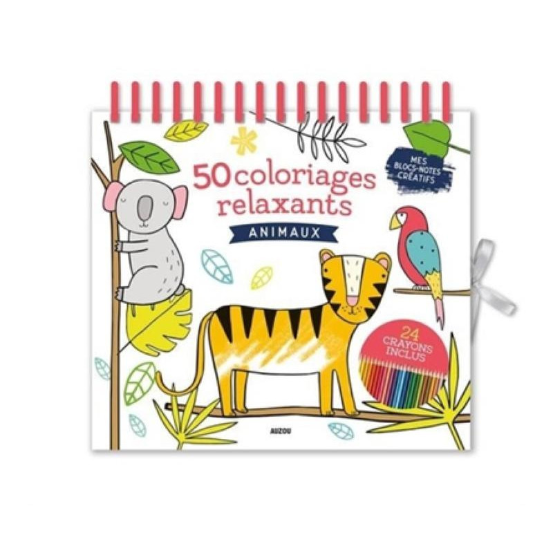 MES BLOCS-NOTES CREATIFS : 50 COLORIAGES RELAXANTS ANIMAUX MES BLOCS-NOTES CREATIFS : 50 COLORIAGES RELAXANTS ANIMAUX