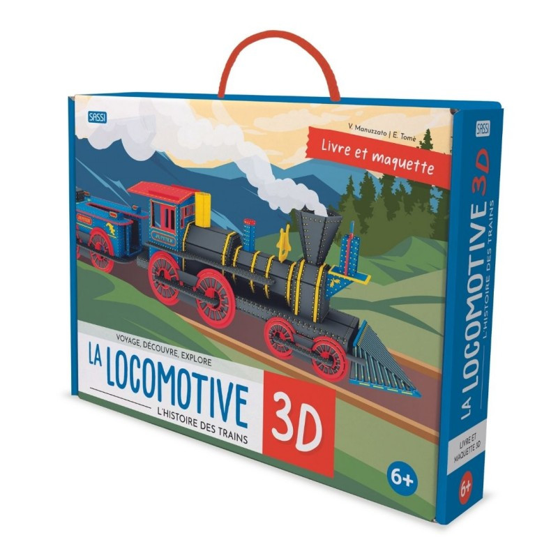 Voyage, découvre, explore. Locomotive 3D