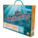 Maquettes 3D pour enfants - Voyage, découvre, explore. Le sous-marin 3D - Livraison rapide Tunisie