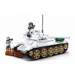 Jeux de construction pour enfants - Sluban (Battle of Budapest)-Medium Tank (White) - Livraison rapide Tunisie