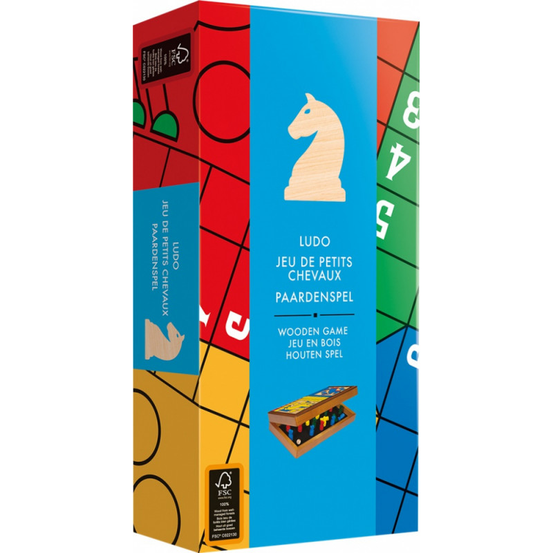 Jeu de Petits Chevaux Pliable en bois Jeu de Petits Chevaux Pliable en bois