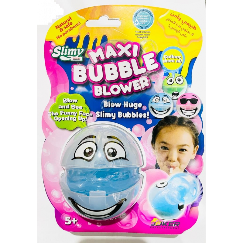 Slimy Bubble 3 colours assorted in Blister - 80 g Bleu