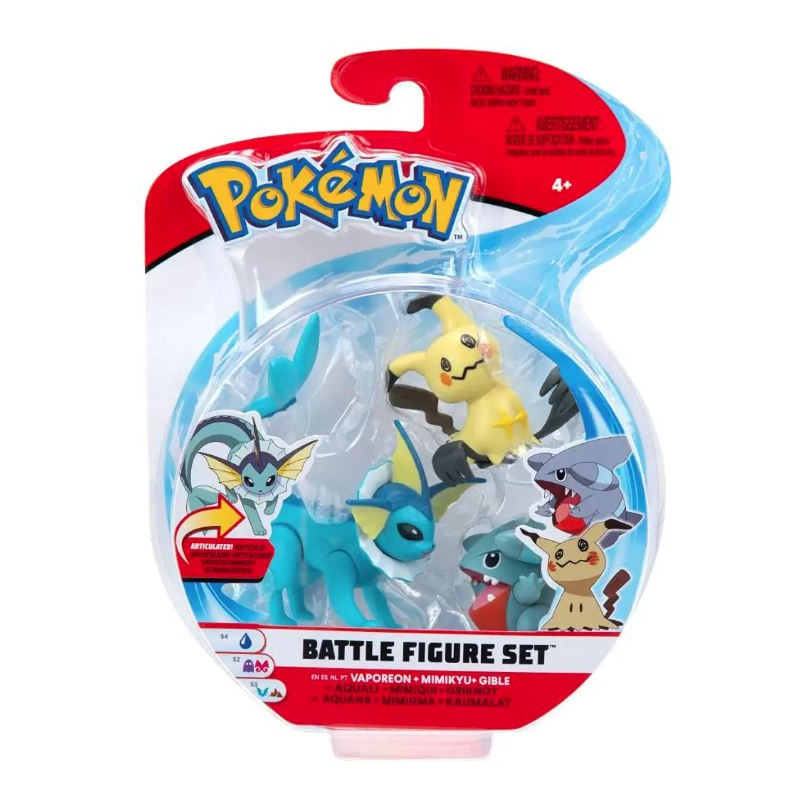 Pokémon Pack de 3 figurines  3-5 cm ou 8 cm articulées.3 -M3
