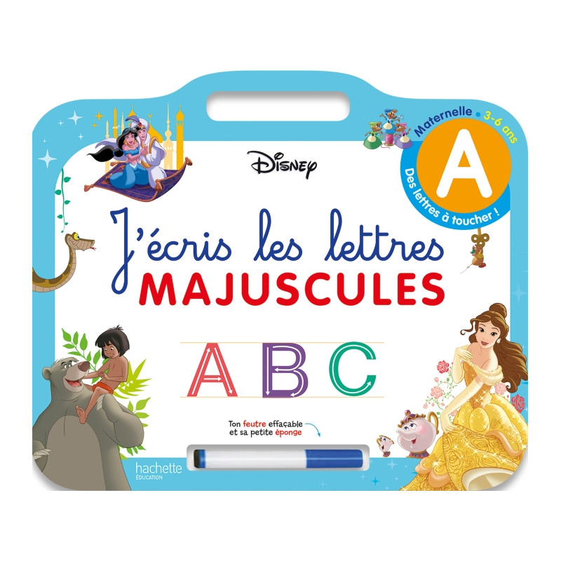 Disney - Les grands Classiques - Ardoise J'écris les lettres majuscules