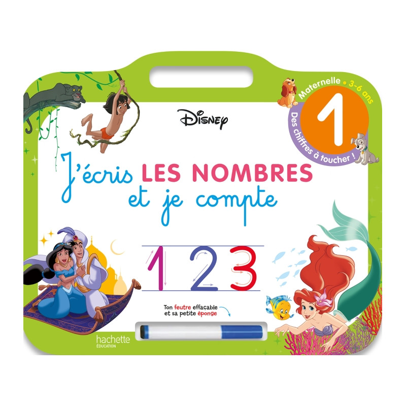 Disney - Les grands Classiques Disney - Ardoise J'écris les nombres et je compte