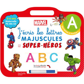 Disney - Mes super-héros Marvel - Ardoise J'écris les lettres majuscules