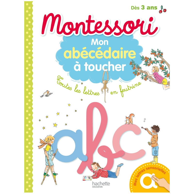 Montessori - Mon abécédaire à toucher - Jeux enfants Tunisie