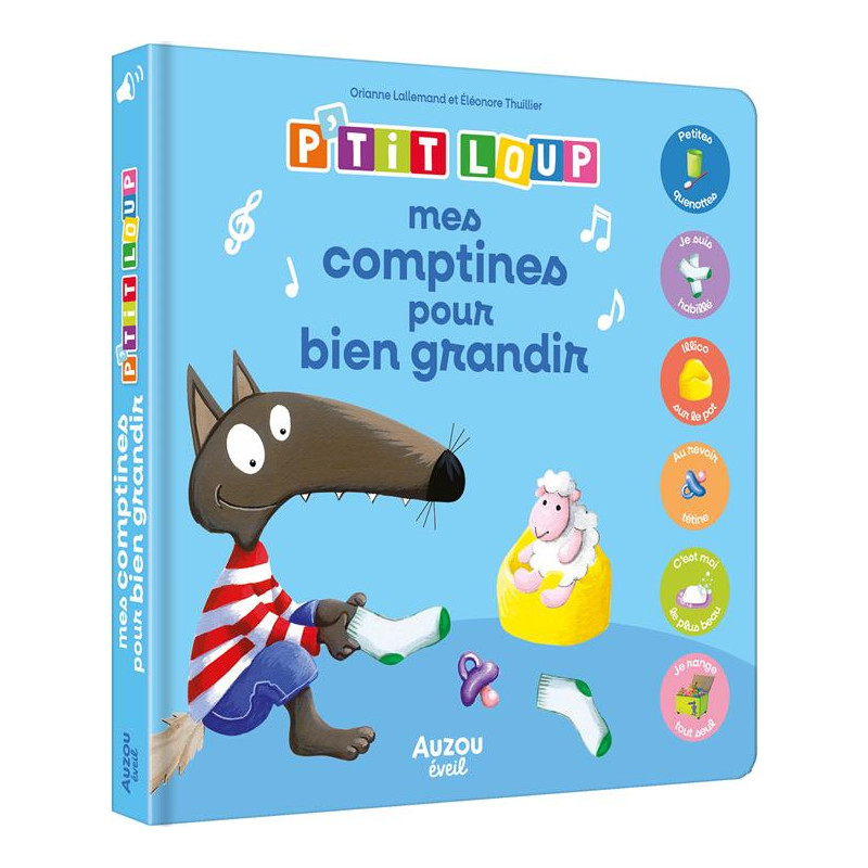 MES COMPTINES POUR BIEN GRANDIR AVEC P'TIT LOUP - Jeux enfants Tunisie