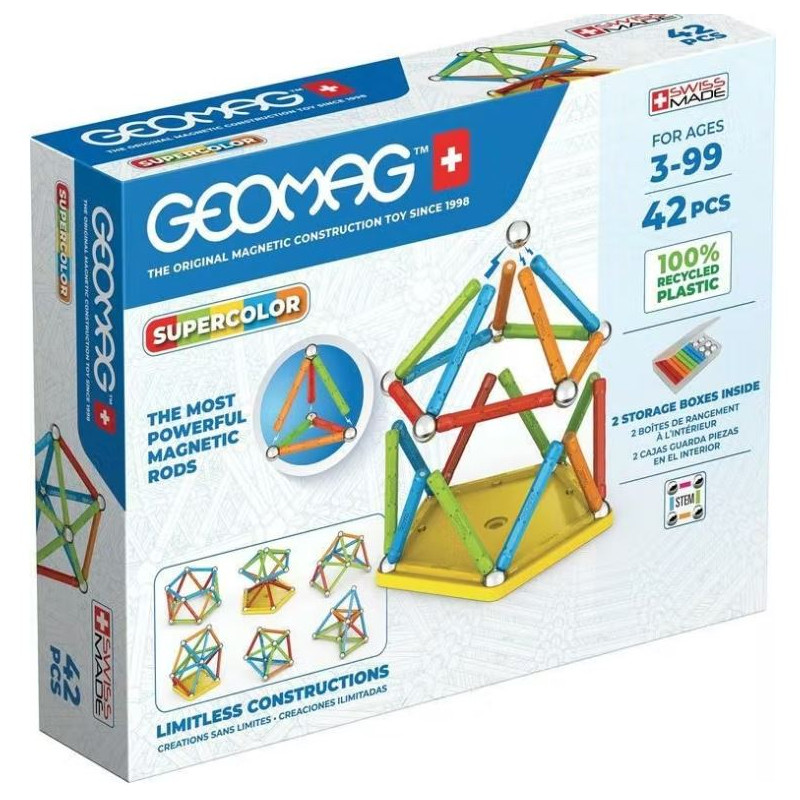 Geomag Supercolor Recycled 42 pcs
